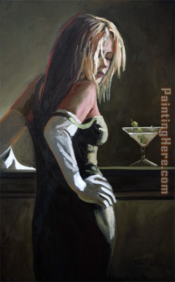 Dirty Martini painting - Fabian Perez Dirty Martini art painting